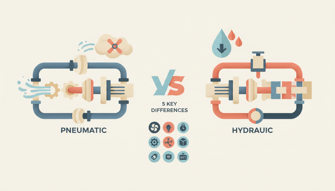 Pneumatic vs Hydraulic Comparison: 5 Key Differences